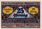 Germany 25 Pfennig Banknote, Stolzenau, coiffeur, Mehl:1277.1 -