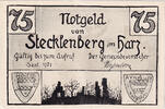 Germany 75 Pfennig Banknote, Stecklenberg, 75 Pfennig chevalier, UNC(63) Mehl:1258.3 -