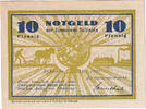 Germany 10 Pfennig Banknote, Schaala, paysage, 1921 UNC(63) Mehl:1170.1 -