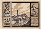 Germany 50 Pfennig Banknote, Auma, Monument, 1921 UNC(63) Mehl:55.4a -