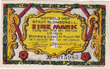 Germany 1 Mark Banknote, Blomberg, personnage, Mehl:122.2a -