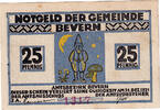 Germany 25 Pfennig Banknote, Bevern, marais 1921-12-31, UNC(60-62) Mehl:97.1a -