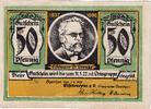 Germany 50 Pfennig Banknote, Speicher, Rivière, 1922 UNC(63) Mehl:1248.1 -