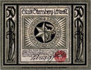 Germany 50 Pfennig Banknote, Sternberg, Eglise 1922-01-23, UNC(63) Mehl:1268.2 -