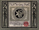 Germany 75 Pfennig Banknote, Sternberg, village 1922-01-23 UNC(63) Mehl:1268.2 -