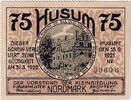 Germany 75 Pfennig Banknote, Husum, village 1922-03-31, UNC(63) Mehl:640.1a -