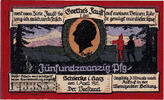 Germany 25 Pfennig Banknote, Schierke, Forêt, 1921 UNC(63) Mehl:1179.1a -