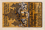 Germany 25 Pfennig Banknote, Stolberg, cerf, Mehl:1273.2a -