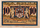 Germany 10 Pfennig Banknote, Berka, Blason 1920-08-20, UNC(63) Mehl:79.1a -