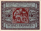 Germany 25 Pfennig Banknote, Germany Schneverdingen 25 Pfennig artisan 1, 1922 UNC(63) Mehl:1193.2 -