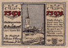 Germany 75 Pfennig Banknote, Schuttorf, Véhicule, 1921 UNC(63) Mehl:1202.1 -