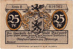 Germany 25 Pfennig Banknote, Belgard, Blason, Mehl:69.1a -