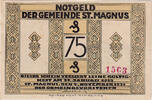 Germany 75 Pfennig Banknote, St Magnus, Forêt, UNC(63) Mehl:1166.1 -