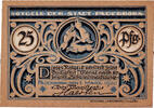 Germany 25 Pfennig Banknote, Paderborn, roi, 1920 UNC(63) Mehl:P1.3b -