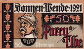 Germany 50 Pfennig Banknote, Sonnen, portrait 1, Mehl:1047.5 -