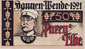 Germany 50 Pfennig Banknote, Sonnen, portrait 2, Mehl:1047.5 -