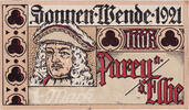 Germany 1 Mark Banknote, Sonnen, portrait 4, Mehl:1047.5 -