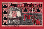 Germany 1 Mark Banknote, Sonnen, portrait, Mehl:1047.6 -