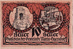 Austria 10 Heller Banknote, Enzersdorf, ruine, 1920 UNC(63) Mehl:FS 582a -