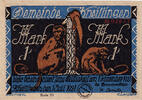 Germany 1 Mark Banknote, Kneitlingen, singe, 1921 UNC(63) Mehl:710.1a -