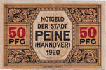 Germany 50 Pfennig Banknote, Peine, Ville 1920-06-03, Mehl:P 11.2a -