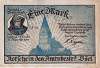 Germany 1 Mark Banknote, Böel, Eglise, Mehl:132.1a -