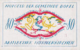 Germany 80 Pfennig Banknote, Bokel, oiseau, UNC(63) Mehl:135.1a -