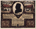 Germany 50 Pfennig Banknote, Artern, personnage, Mehl:46.3 -