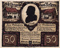 Germany 50 Pfennig Banknote, Artern, personnage 1, Mehl:46.3 -