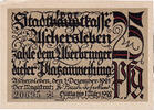 Germany 25 Pfennig Banknote, Aschersleben, manoir, 1921 UNC(63) Mehl:50.3 -