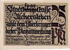 Germany 25 Pfennig Banknote, Aschersleben, château, 1921 UNC(63) Mehl:50.3 -