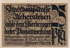 Germany 25 Pfennig Banknote, Aschersleben, paysage, 1921 UNC(63) Mehl:50.6 -