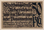 Germany 50 Pfennig Banknote, Aschersleben, arbre 1921-12-01, UNC(63) Mehl:50.6 -