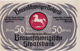 Germany 50 Pfennig Banknote, Braunschweig, course, 1923 UNC(63) Mehl:155.3a -