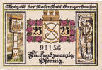 Germany 25 Pfennig Banknote, Sangerhausen, fontaine, 1921 UNC(63) Mehl:1163.1b -