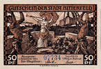 Germany 50 Pfennig Banknote, Bitterfeld, Usine, 1921 UNC(63) Mehl:111.3 -