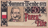 Germany 50 Pfennig Banknote, Sonnen, personnage, 1922 UNC(63) Mehl:1047.5 -