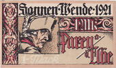 Germany 1 Mark Banknote, Sonnen, portrait 1922-04-01, UNC(63) Mehl:1047.5 -