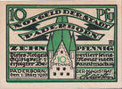 Germany 10 Pfennig Banknote, Paderborn, roi, 1920 UNC(63) Mehl:P1.1 -