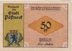 Germany 50 Pfennig Banknote, Possneck, laboratoire, Mehl:1066.6 -