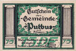 Germany 75 Pfennig Banknote, Putbus, château, 1922 UNC(63) Mehl:1081.1 -
