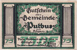 Germany 75 Pfennig Banknote, Putbus, Eglise 1922-03-15, UNC(63) Mehl:1081.1 -