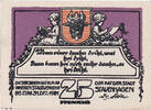 Germany 25 Pfennig Banknote, Stavenhagen, personnage 1921 UNC(63) Mehl:1257.2 -