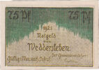 Germany 75 Pfennig Banknote, Weddersleben, tour, Mehl:1386.1 -