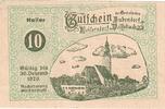 Austria 10 Heller Banknote, Bubendorf, Eglise, 1920 UNC(63) Mehl:FS 112a -