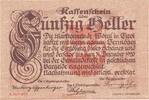 Austria 50 Heller Banknote, Worgl, paysage 1920-12-31, Mehl:FS 1252a -