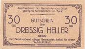 Austria 30 Heller Banknote, Steinakirchen, Eglise, 1920 UNC(63) Mehl:FS 1022 -