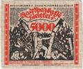 Germany 5000 Mark Bielefeld, 1923-02-15, Linen, Grabowski:67a -