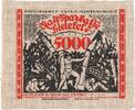 Germany 5000 Mark Bielefeld, 1923-02-15, Burlap, Grabowski:67b -