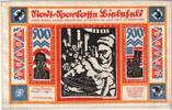 Germany 500 Mark Bielefeld, 1923-07-01, Linen, Grabowski:74b -